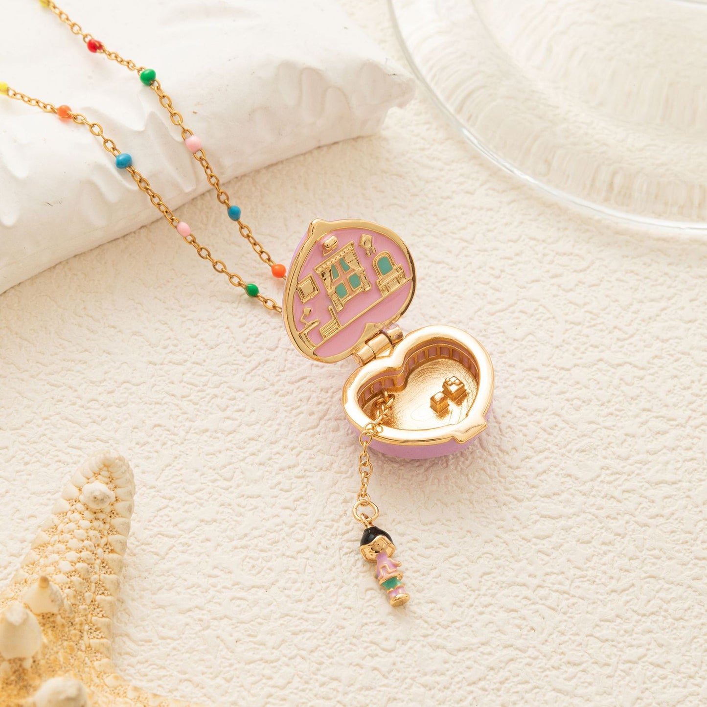 Box Female Five-pointed Star Love Cute Necklace