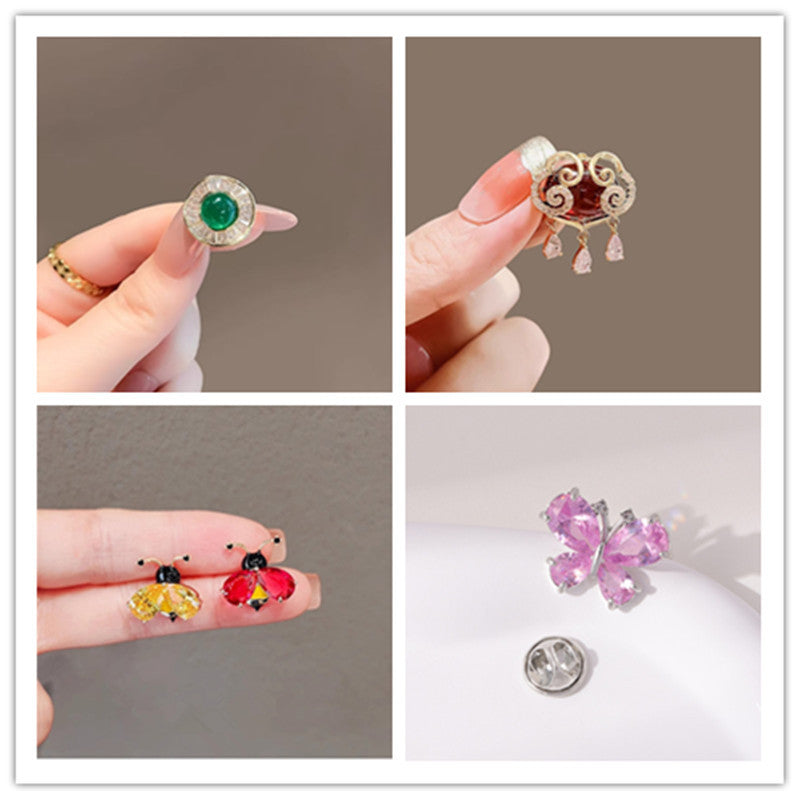 Men's Style Collar Pin Luxury Elegant Buckle Brooches