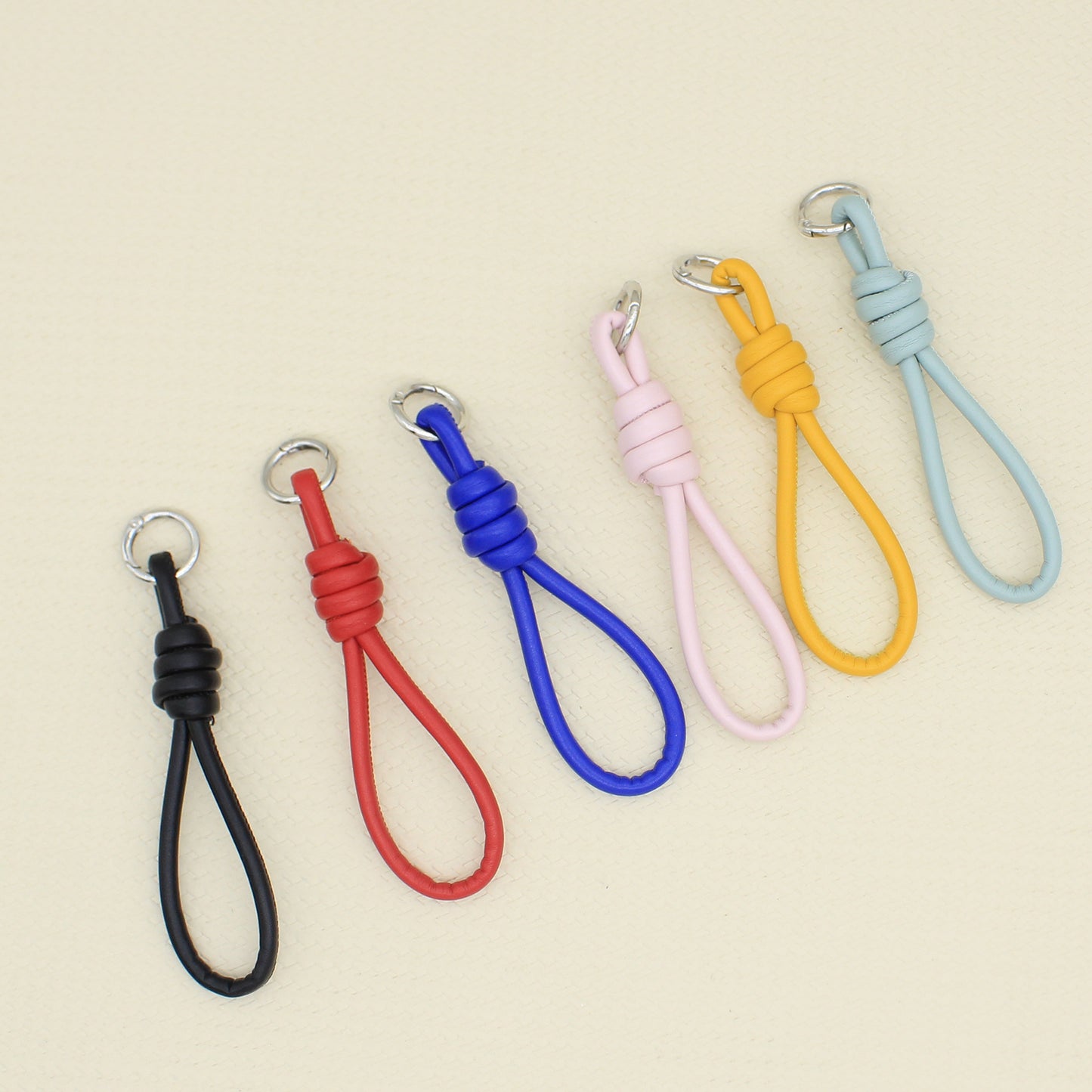 Charming Premium Leather Braided Wrist Strap Hanging Ornaments