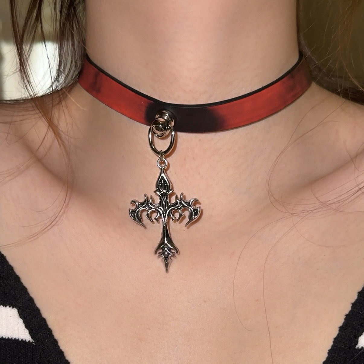 Paw Hot Soft Leather Trendy Cool High-grade Collar