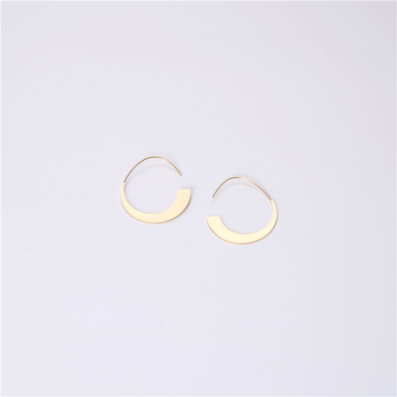 Steel Water Drop Simple Trendy Metal Rings