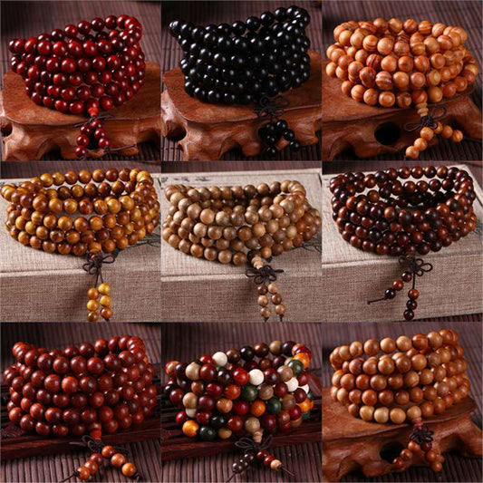 Beads Ebony Rosary Mala Crafts Black Bracelets