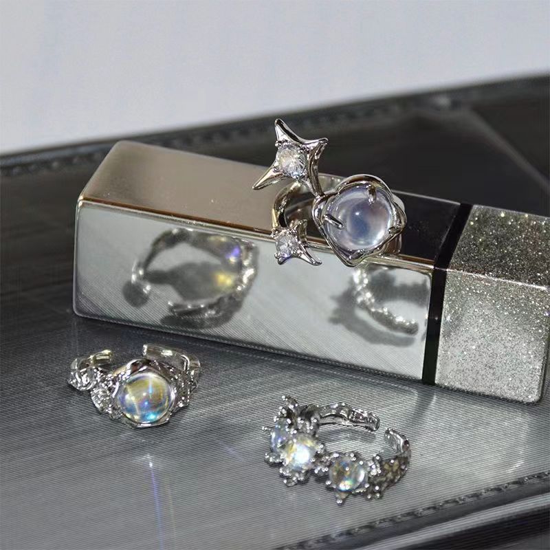 Women's Cat's Eye For Design Graceful Fashionable Irregular With Ring