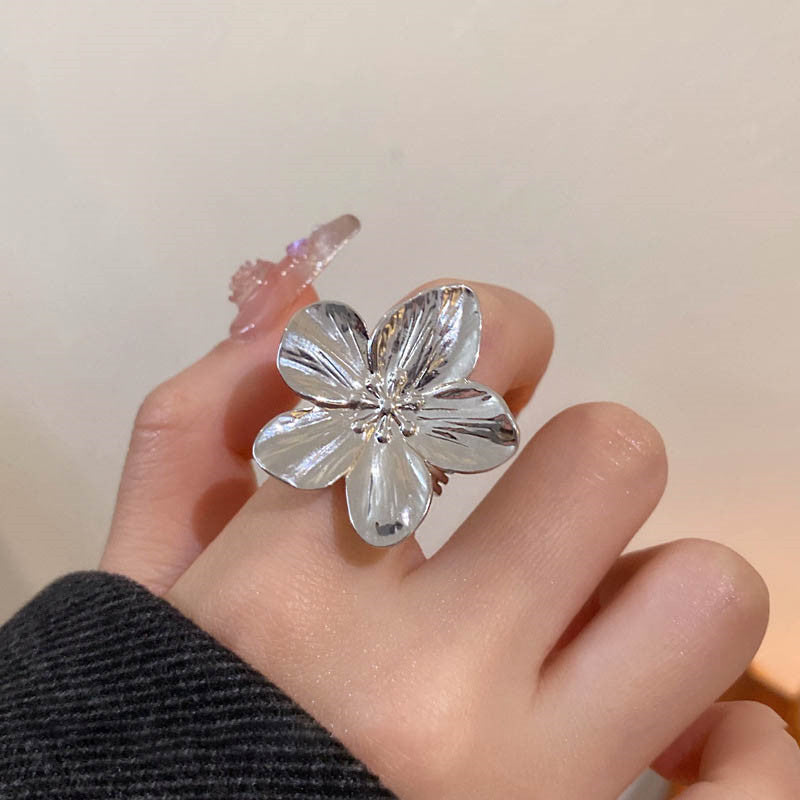 Flower Open Personalized Fashionable Niche Exaggerated Rings