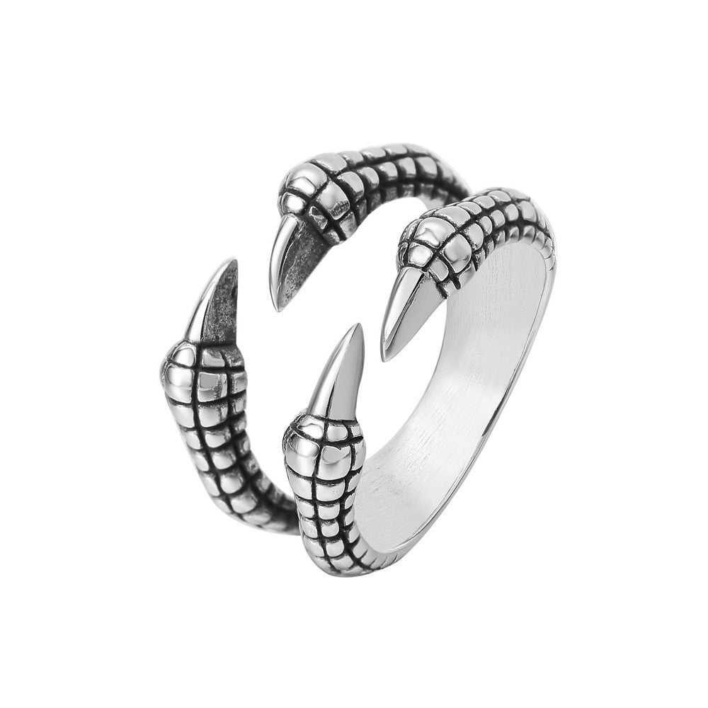 Men's Creative Zodiac Dragon Claw Ornament Mixed Rings