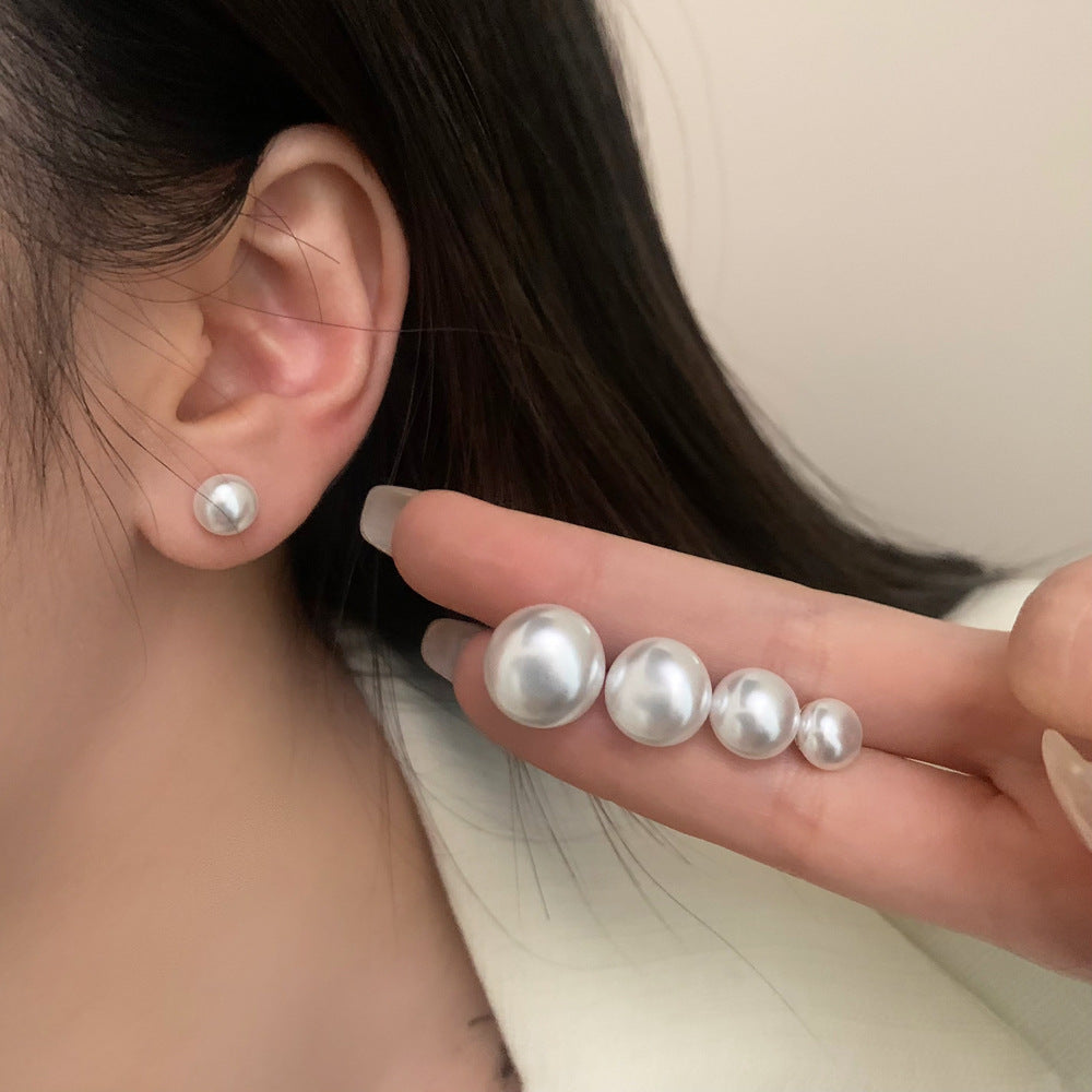 Women's Retro Steamed Bread Pearl For Niche Design Advanced Earrings