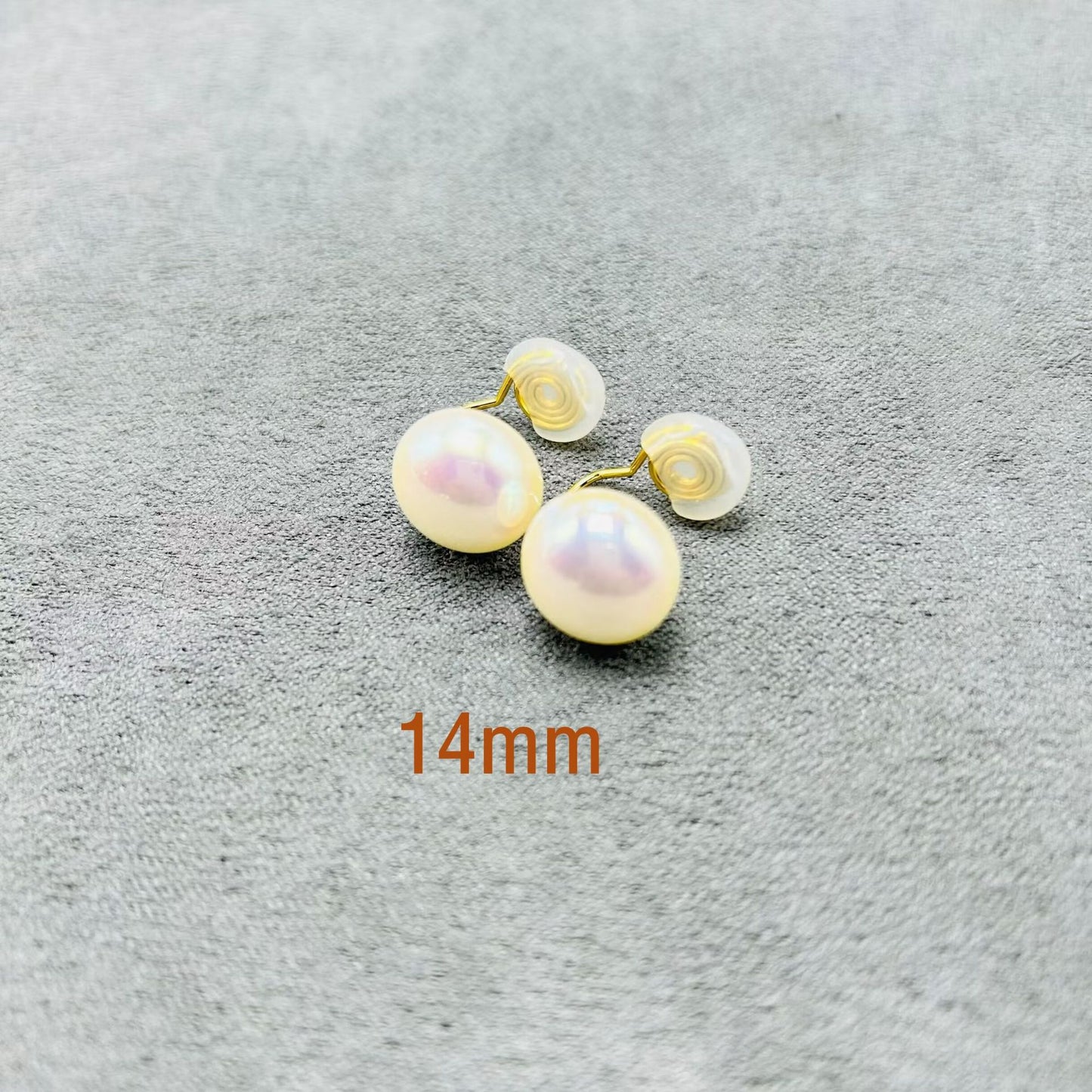 Women's Bread Flat Round Pearl For Versatile Earrings