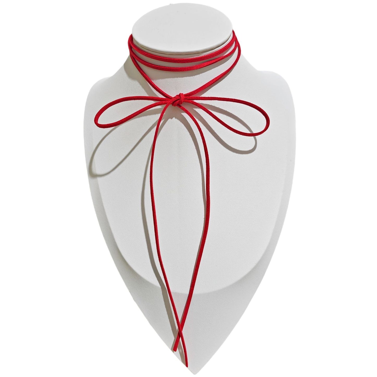 Women's Simple Lace Bow Necklet Neckband High-grade Long Collar