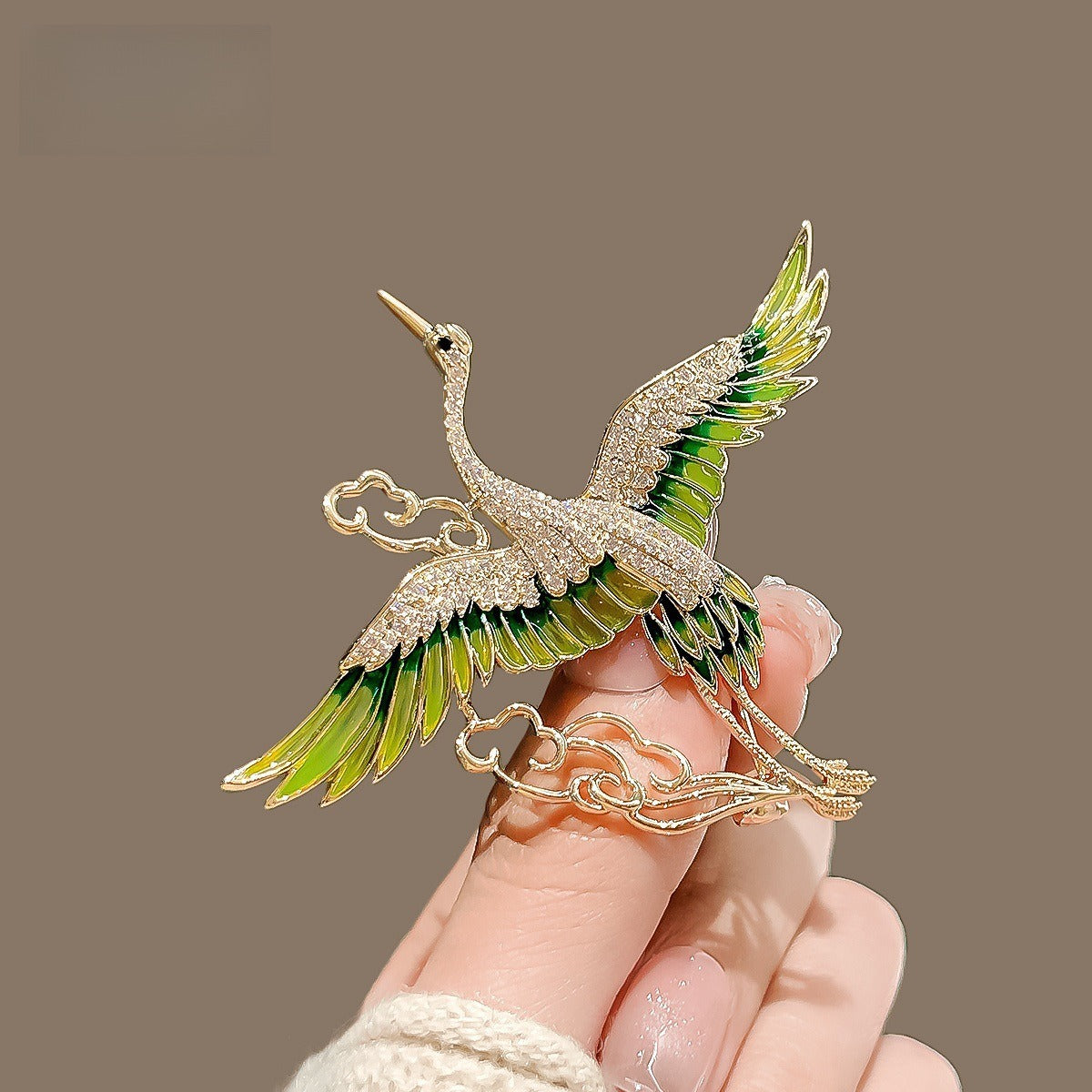 Women's Micro Zircon Brooch Exquisite Plant Pin Brooches