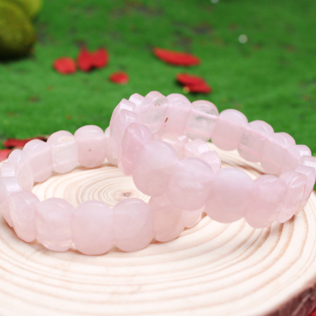 Women's & Men's Natural Stone Beads White Pine Blue Turquoise Bracelet