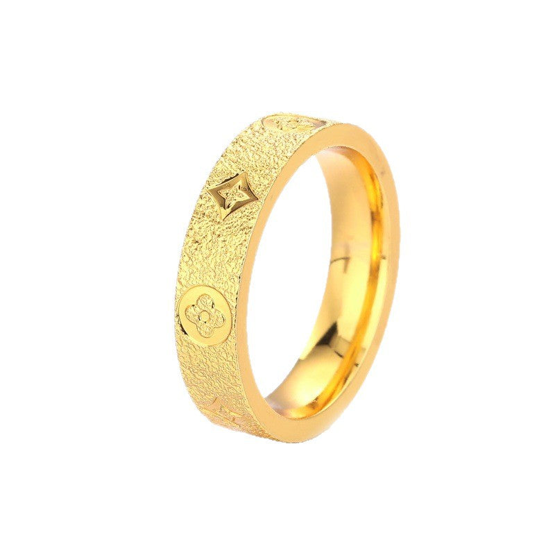 Closed Mouth Shiny Crystal Minority Exquisite Advanced Affordable Luxury Fashion Ring