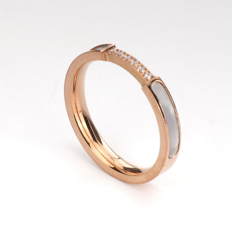 Women's & Men's Source Stainless Steel Titanium Simple Style Rings