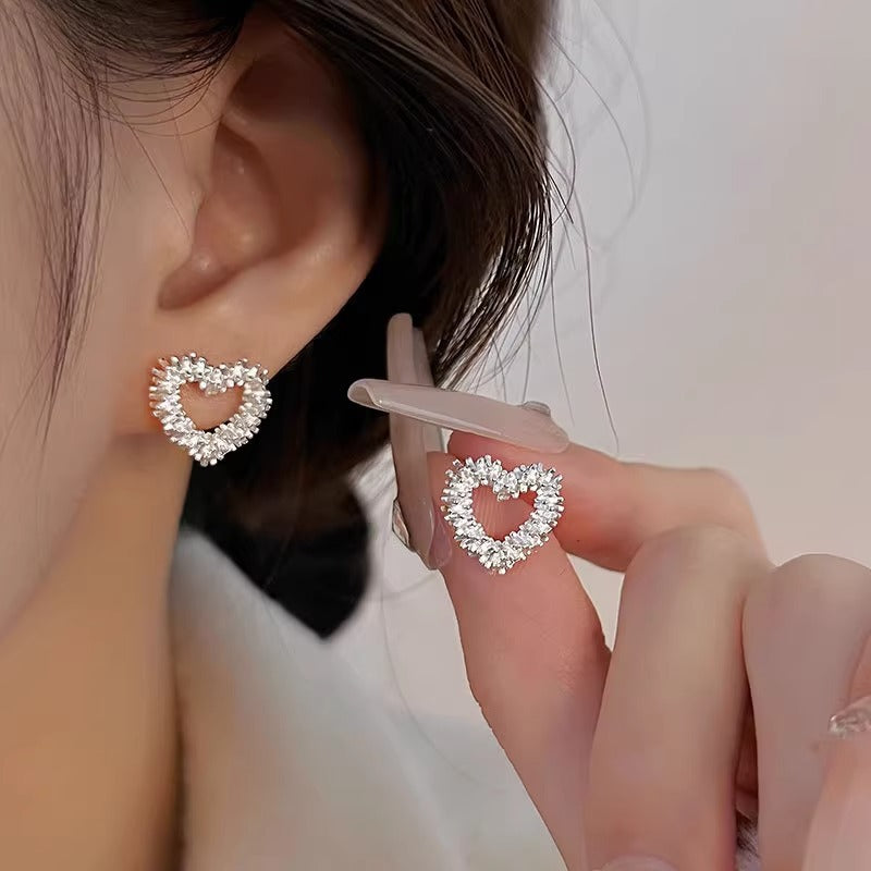 Women's Sier Needle Korean Simple Niche Temperament Earrings