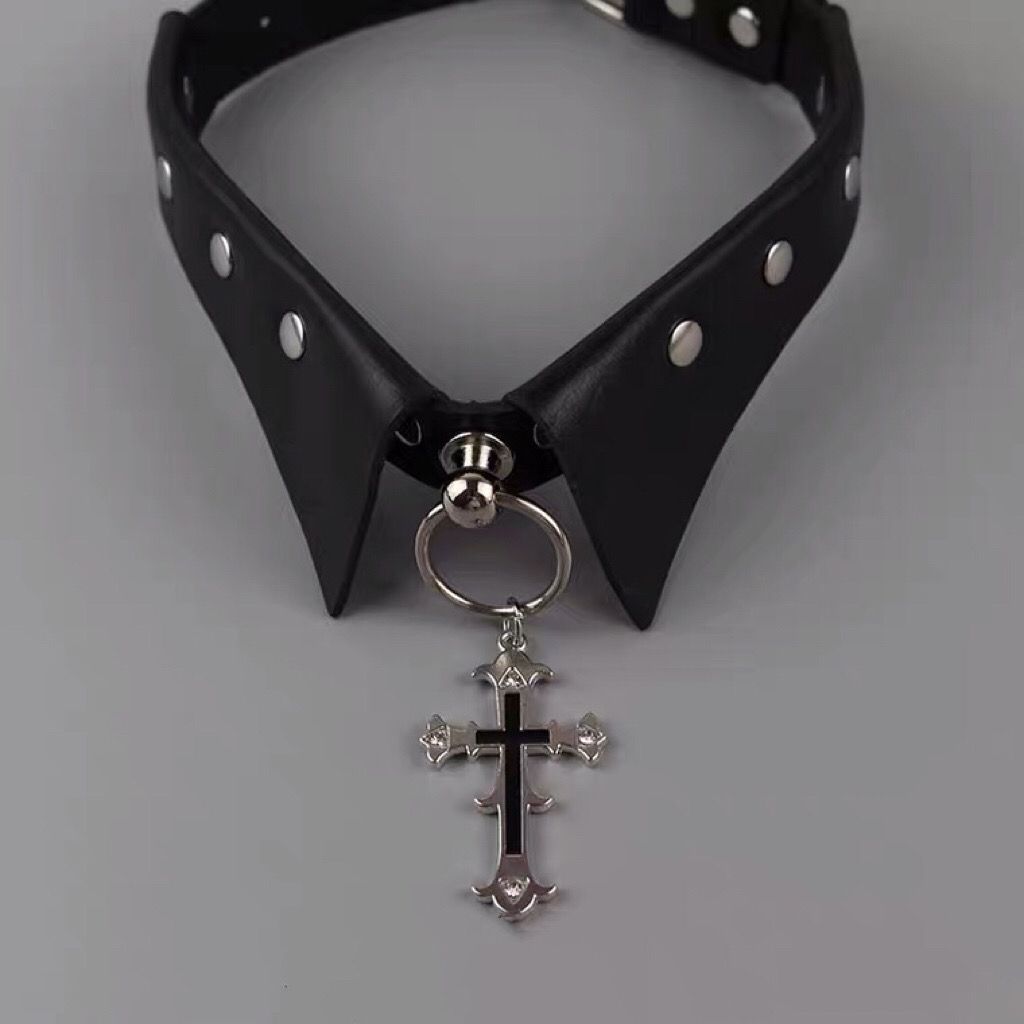 Cross Dark Goth Punk Metal Hot Clavicle Collar