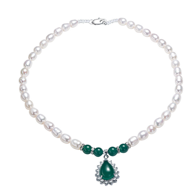 Bead Pearl Agate Small Stall Freshwater Necklace