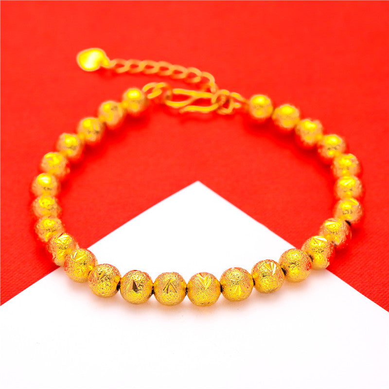 Simple Alluvial Gold Flower Peach Blossom Bracelets