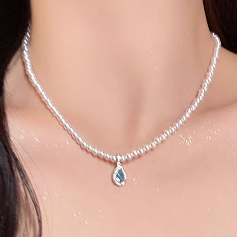 Women's Stitching Heart Clavicle Chain Light Luxury Necklaces