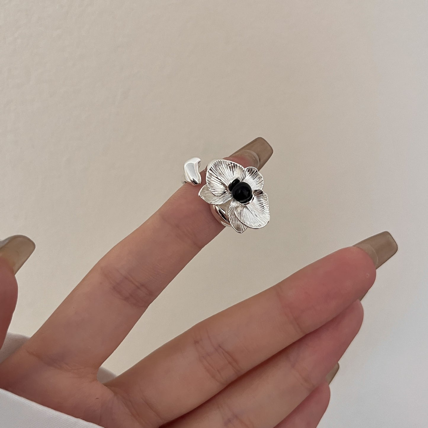 Temperament High Sense Cold Wind Devil's Eye Stacked Ring