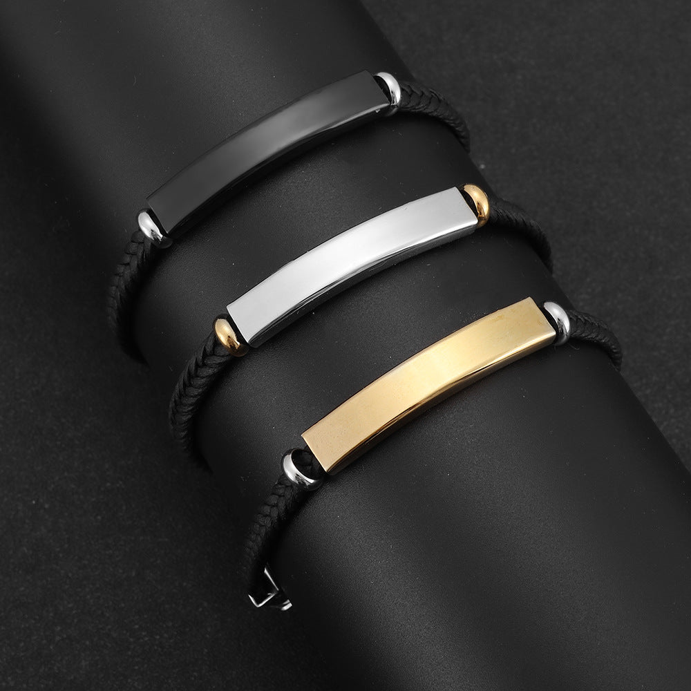 Women's Classic Imitation Leather Twist Weave Couple Bracelets