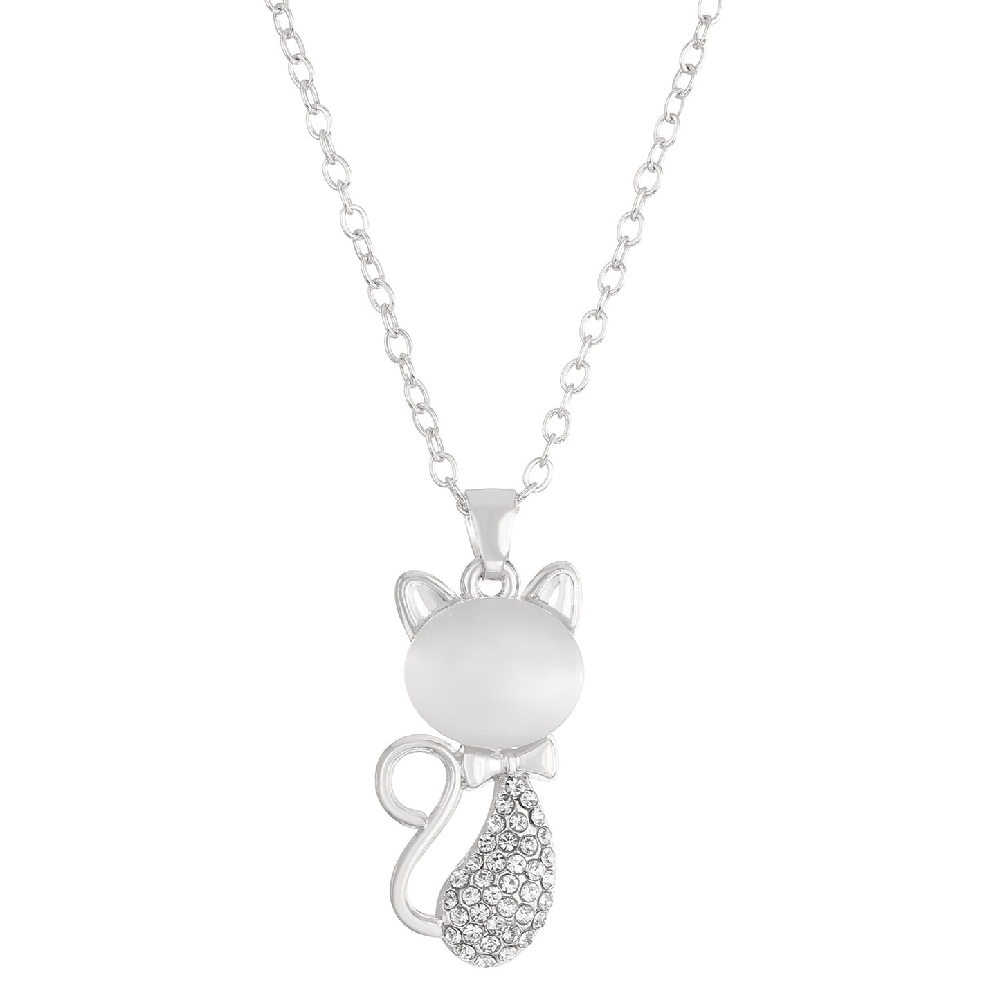 Women's Fashion Opal Cat Light Luxury Temperament Jewelry Set