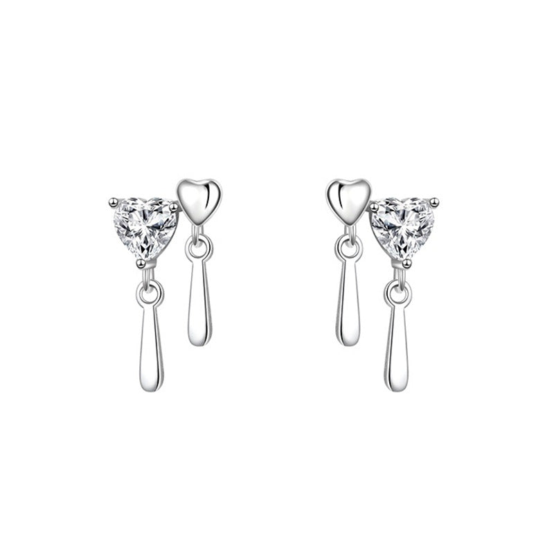 Cold Butterfly Asymmetric Temperament Simple Light Earrings
