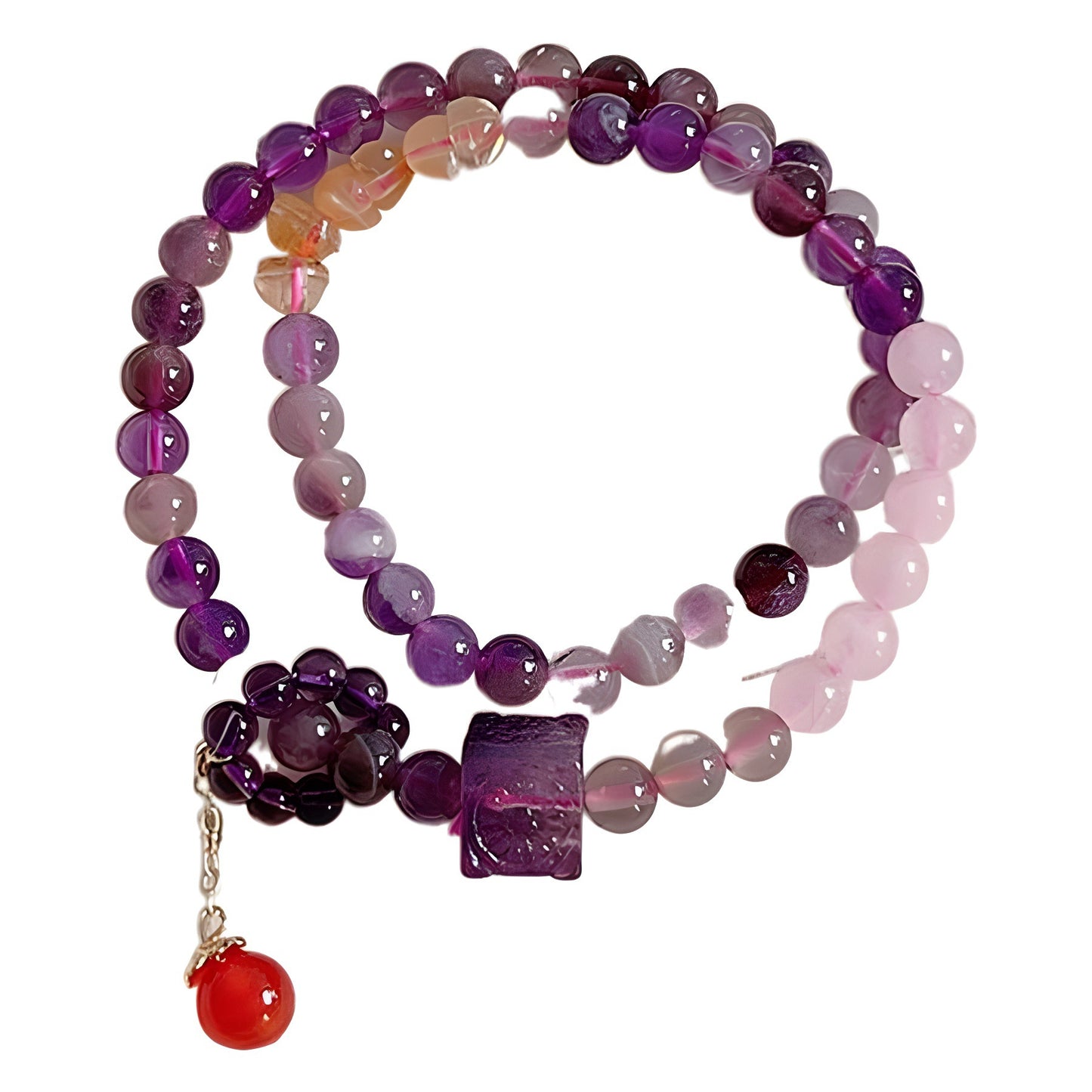 Natural Amethyst Design Advanced Double Nine Bracelets