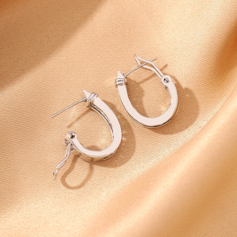 Simple High-grade Elegant Graceful Ear Clips Stud Earrings