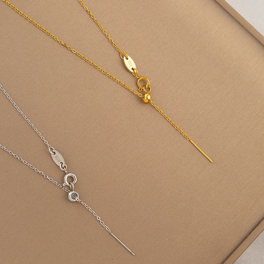 Titanium Steel No Fading Universal Chain O-shaped Beaded Necklaces