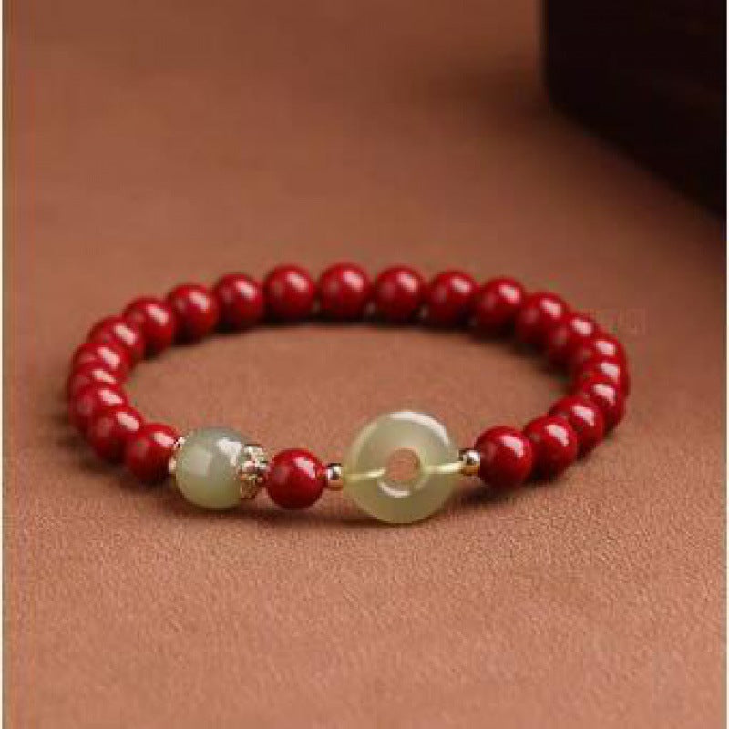 Female Natural Jade Safety Buckle Male Bracelets