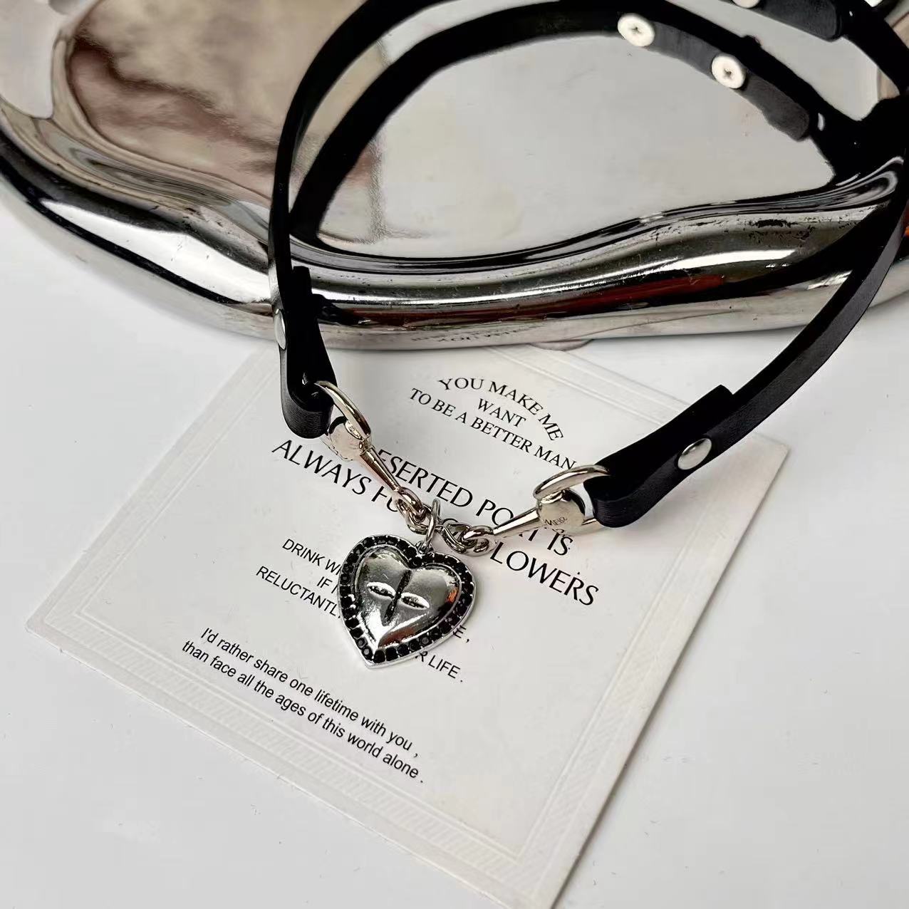 Style Buckle Female Sweet Cool Hot Personalized Hip Hop Simple Collar