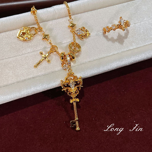 Women's Truncheon Flower-de-luce High Sense Light Luxury Minority Cover Rings