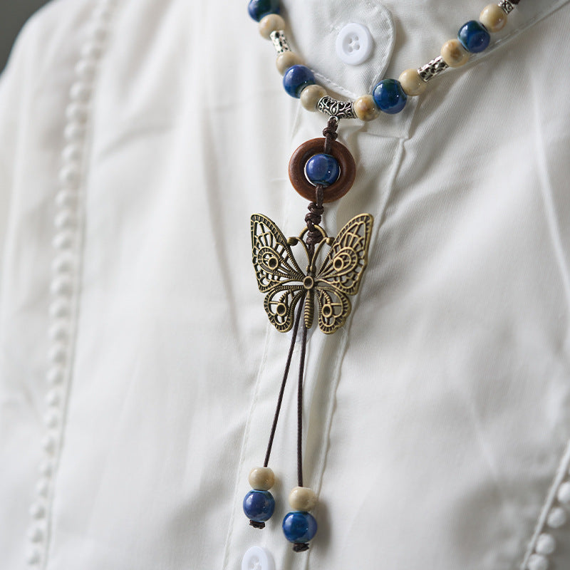 Butterfly Artsy National Style Artistic Chinese Necklaces