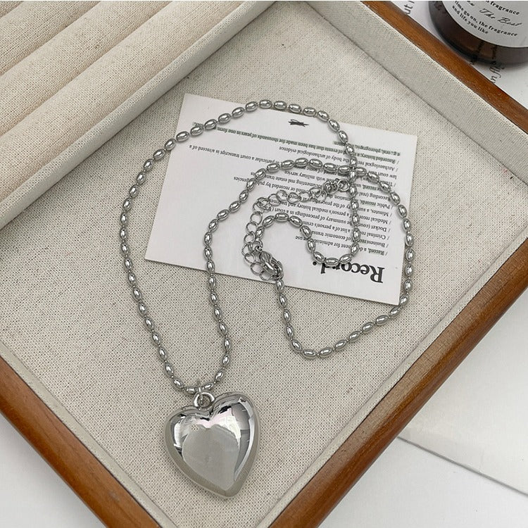 Sunflower Oni Love Sier Long Sweater Chain Necklace