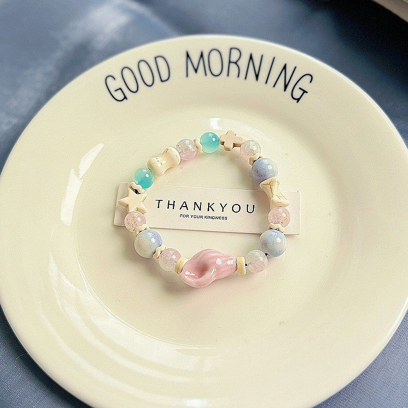 Ceramic Design High-grade Female Sweet Travel Simple Fresh Bracelet