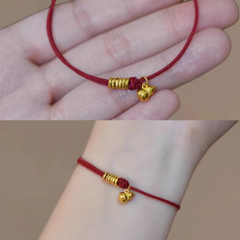 Fu Lu Hand Weaving Fate Good Luck Red Bracelets