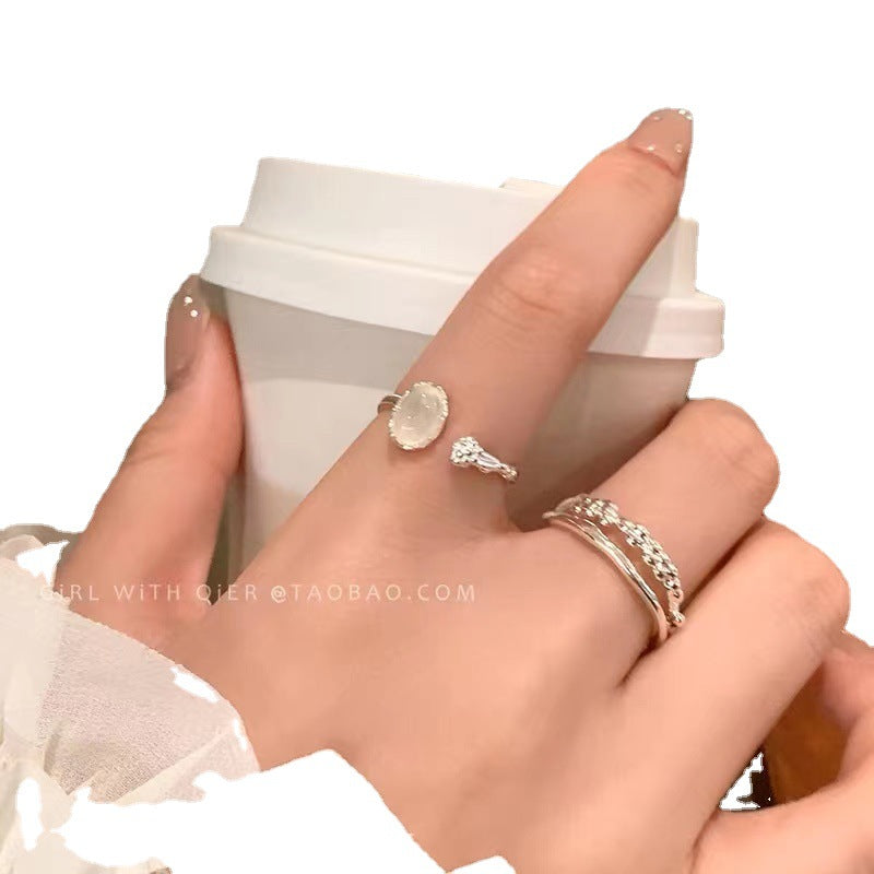 Female Exquisite Light Luxury High Sense Adjustable Index Finger Personality Rings