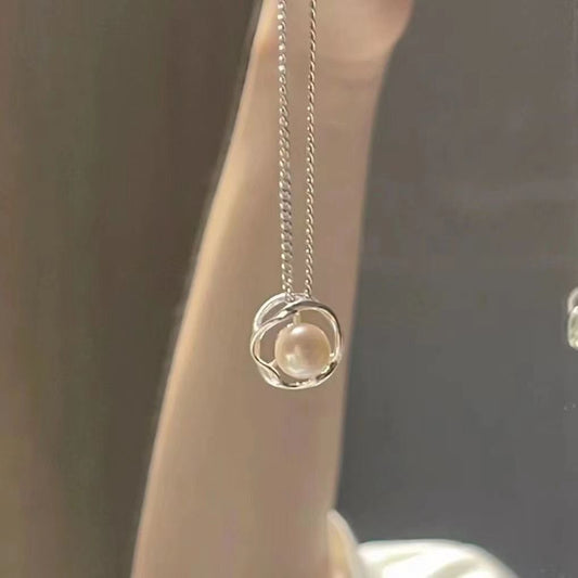 Snow Mountain Summer Versatile Light Luxury Imitation Pearl Clavicle Necklaces