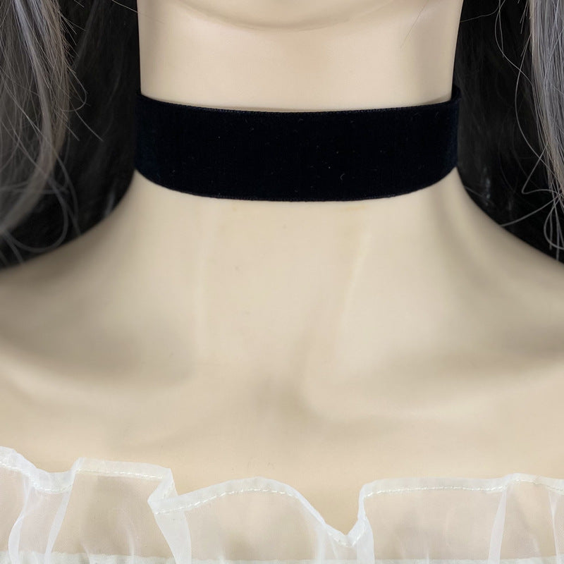 Women's Gothic For Simple Clavicle Chain Black Collar