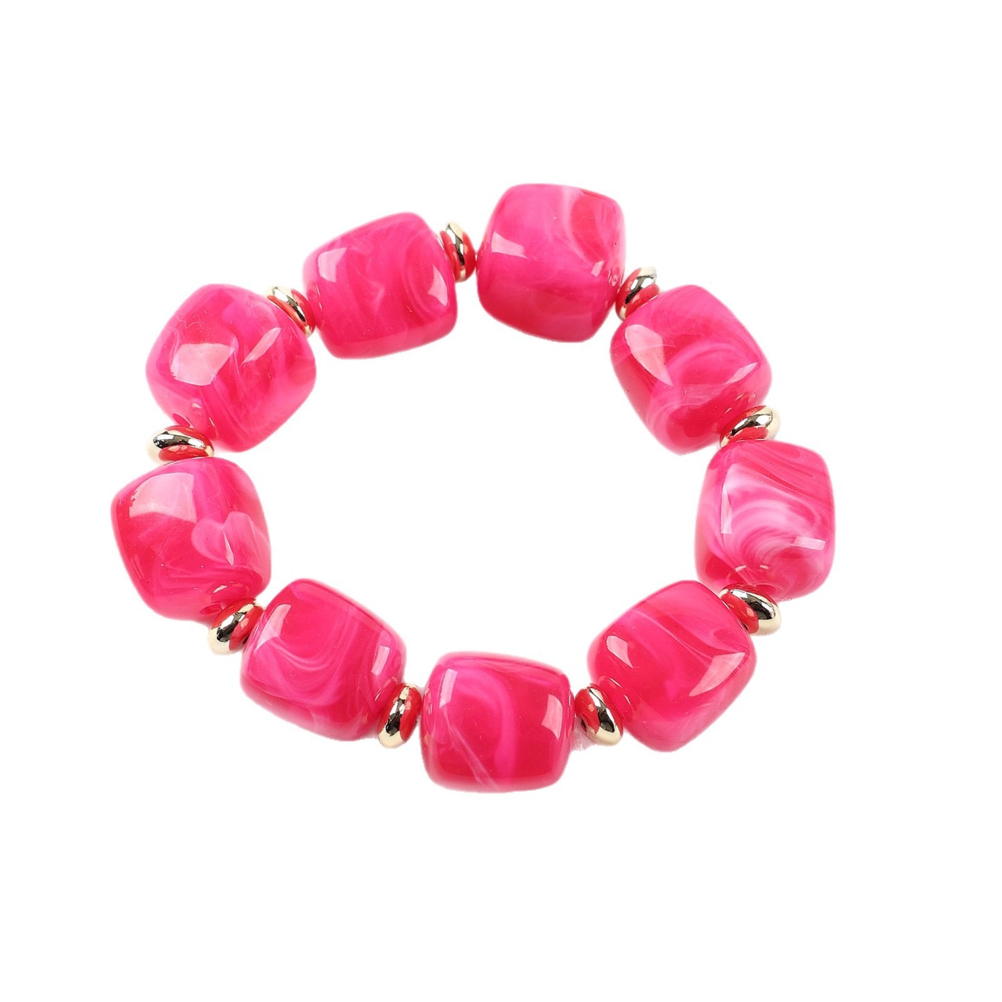 Style Female Niche Acrylic Geometric Solid Bracelet