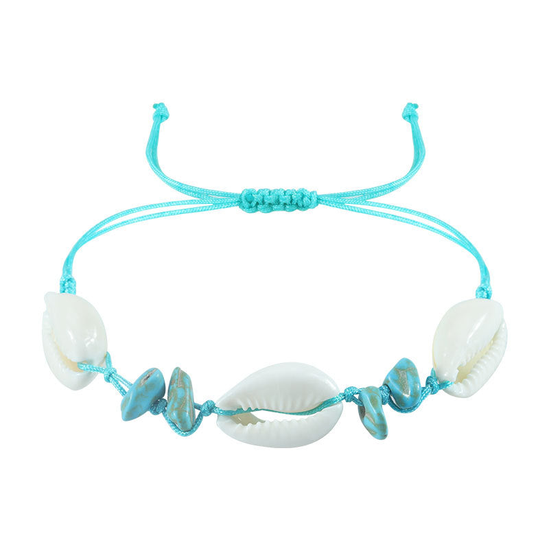Fashion Summer Beach Seaside Shell Hand-woven Bracelet