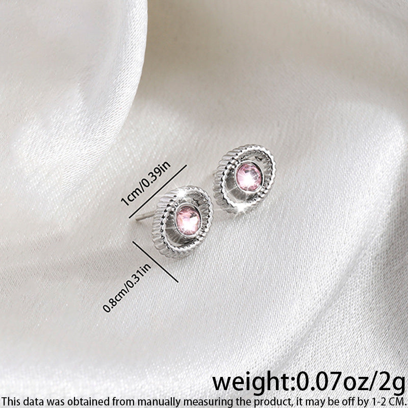 High-grade Fashionable Versatile Micro Diamond Butterfly Earrings