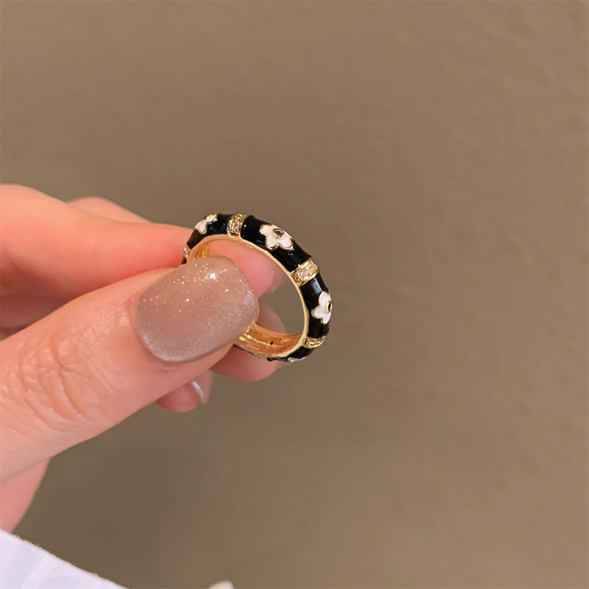 Glaze Enamel Butterfly Female Purple Special Interest Light Rings