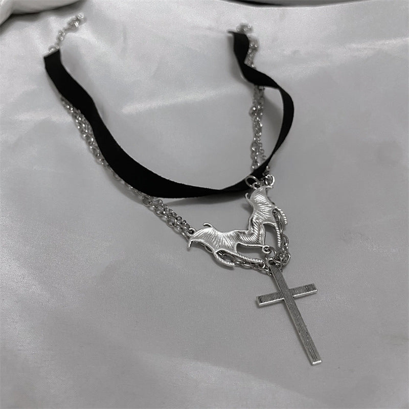 Love Hot Asian Culture Niche Gothic Dark Collar