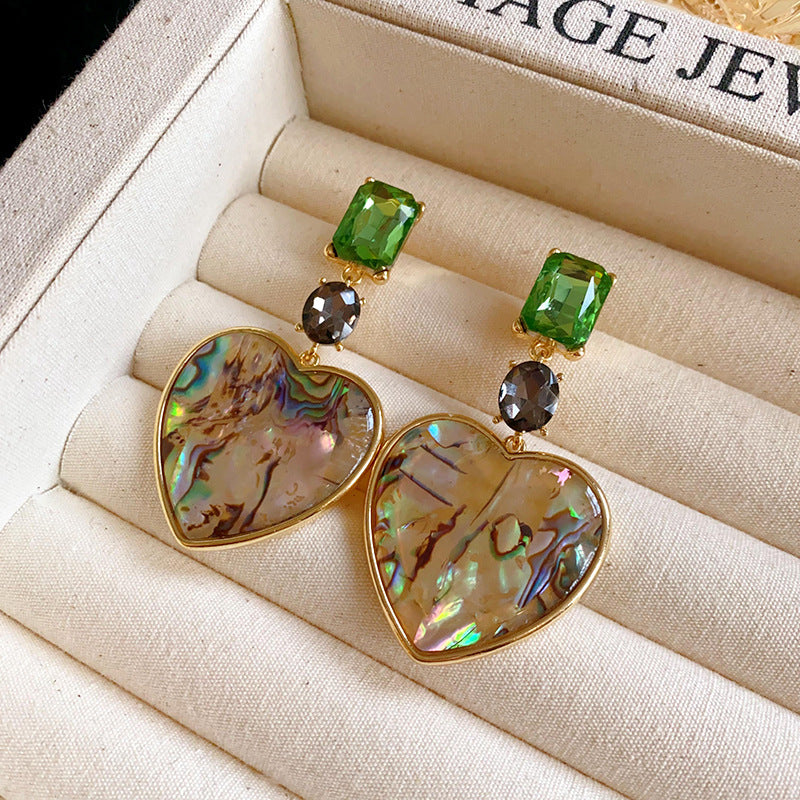 Women's Palace Style Sier Flower Light Luxury High-grade Design Sense Earrings