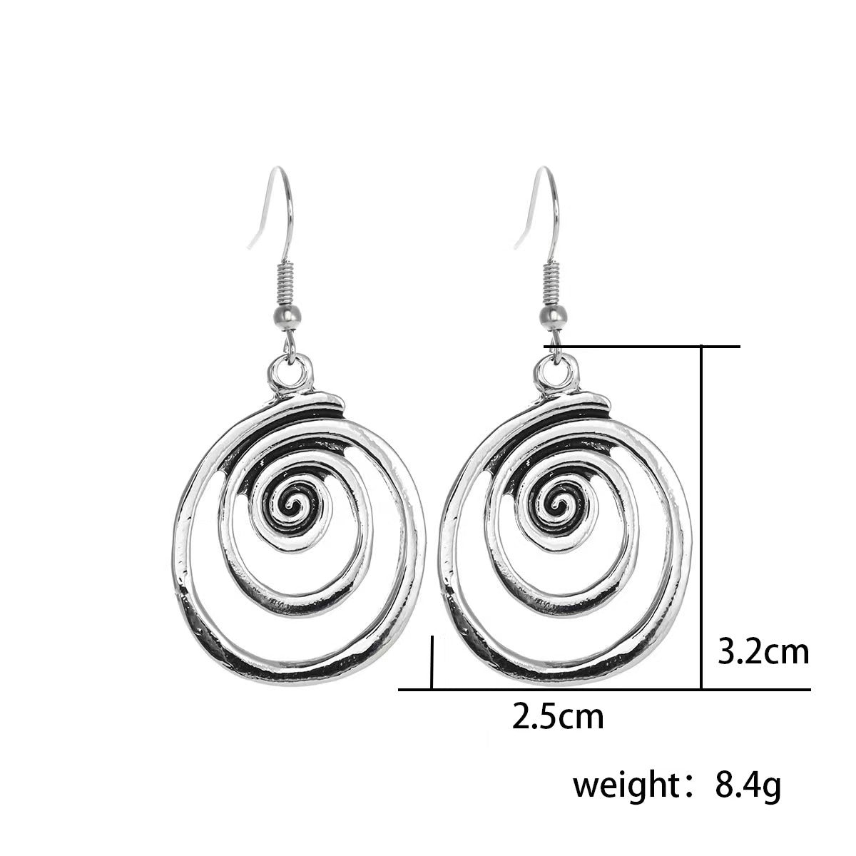 Geometric Circle Retro Trendy Irregular Distressed Ear Hook