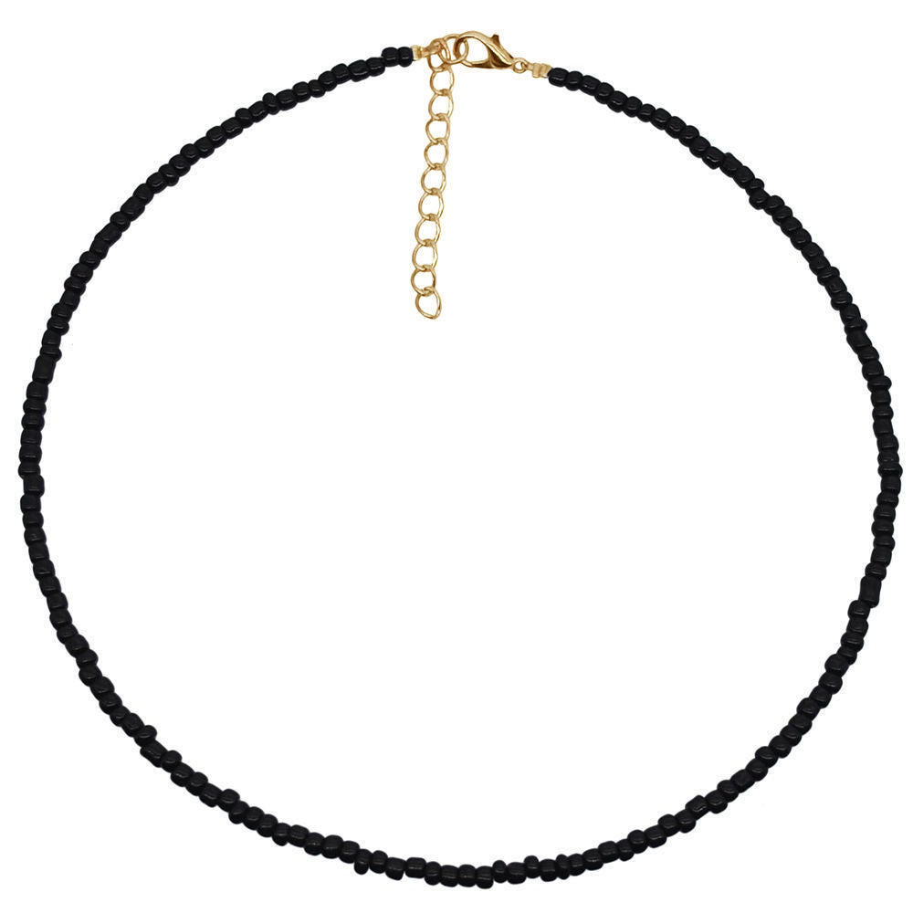 Women's Clavicle Chain Sweet Personalized Color Bead Handmade Beaded Necklaces