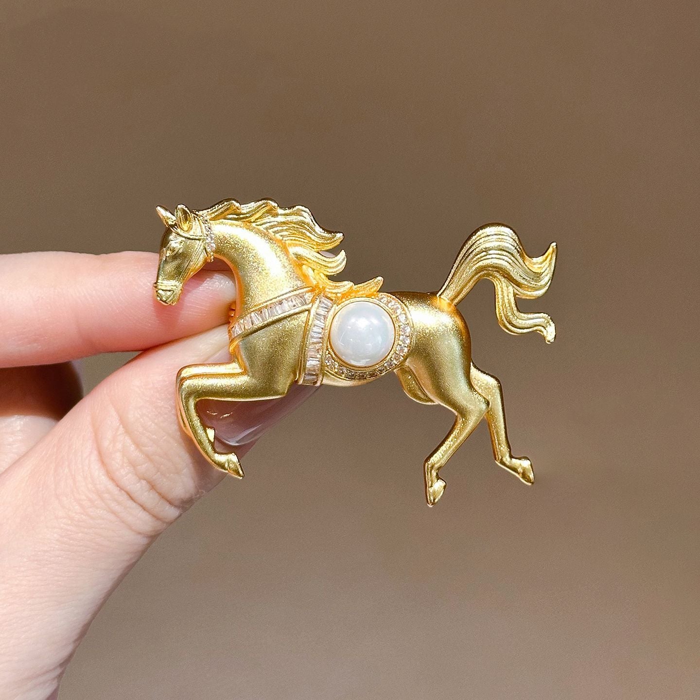 Red Pony Brooch Design Sense Niche Brooches