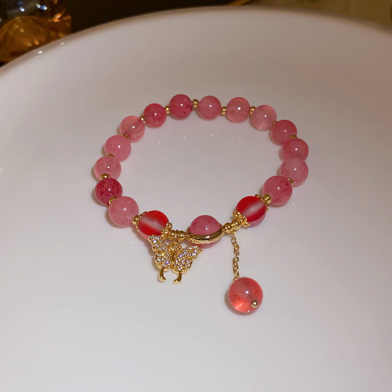 Rhinestone Zircon Butterfly Opal Graceful Personality Trendy Fashion Bracelets