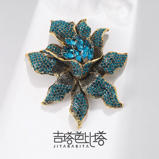 Women's Brooch Full Diamond Alloy Corsage Clothing Brooches