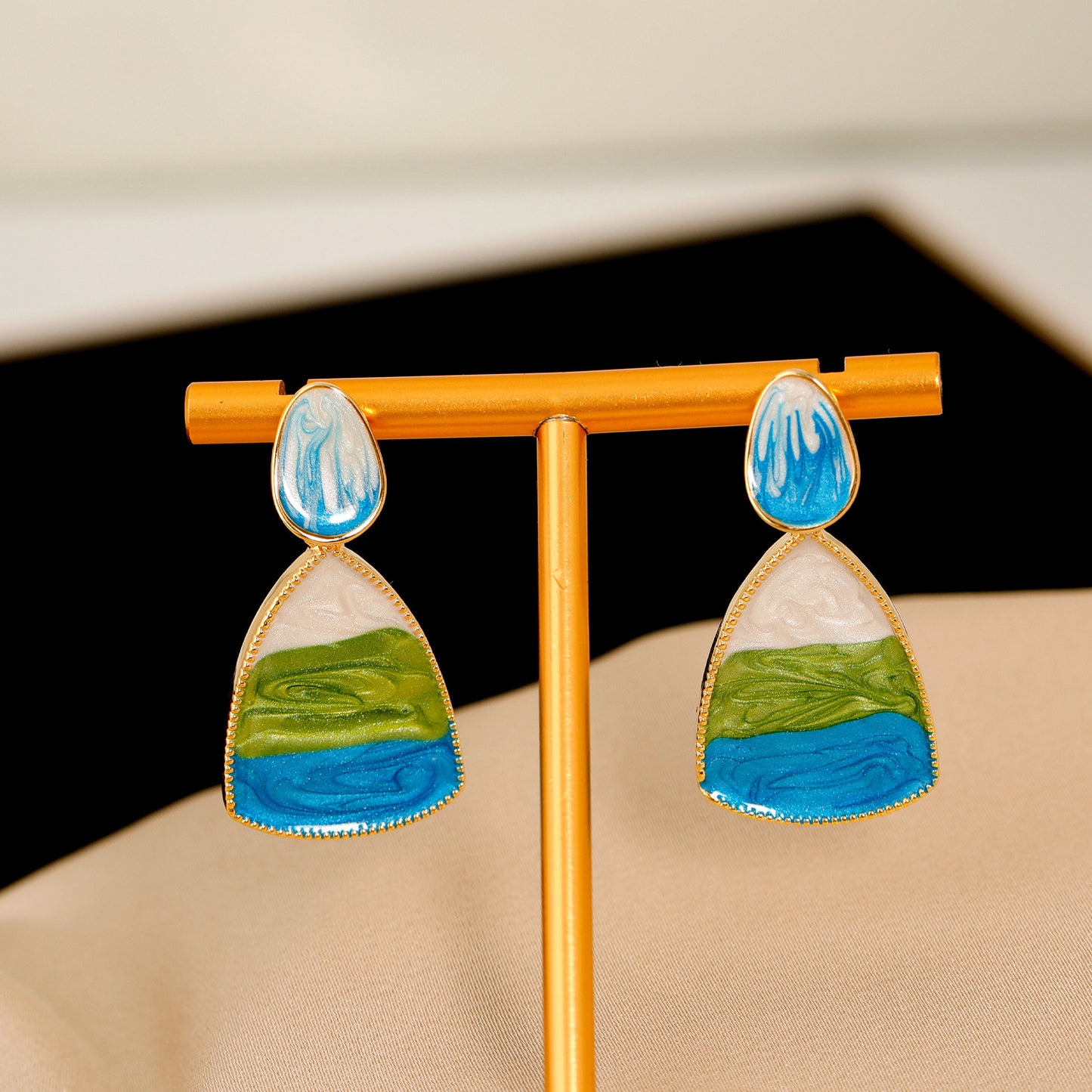Sier Needle Bohemian Style Design Sense Fashion Summer Earrings